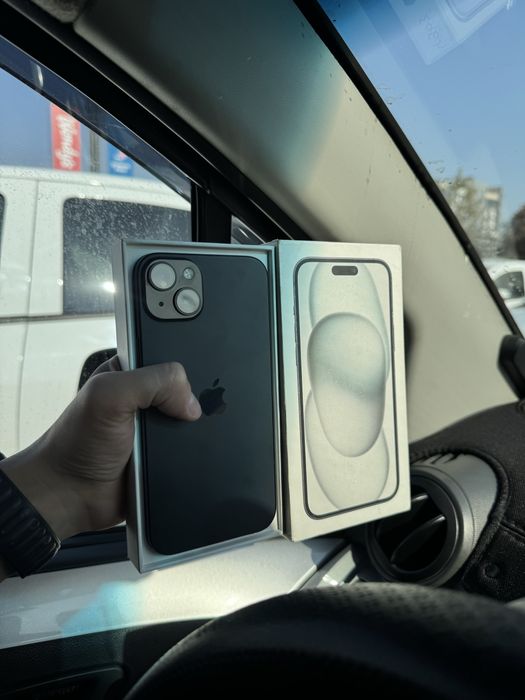 Iphone 15plus black ideal 128gb karobkali