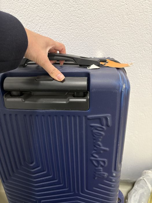 Troler FrenchBull, troller albastru, valiza voaiaj geamantan Bleu