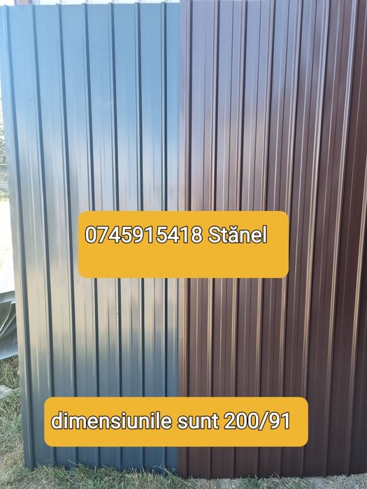 Tablă cutată Colorată și zincată