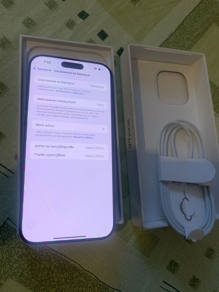 16 pro max 256 gb - 100% - 9 цикъла