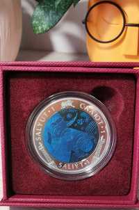Монета Салют-1 / Серебро-Тантал - Казахстан
