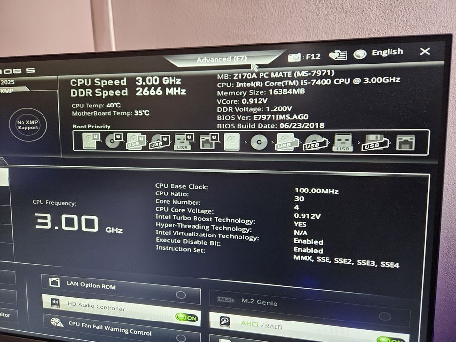 Kit socket 1151 Intel I5 7400 Z170 16GB DDR4