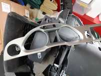 Rama gri / argintie ceasuri bord si navigatie mmi color audi a6 c6 NFL