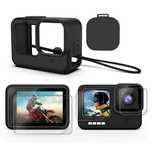 Комплект калъф и стъклен протектор GARV за GoPro Hero 9/10/11/12 Black