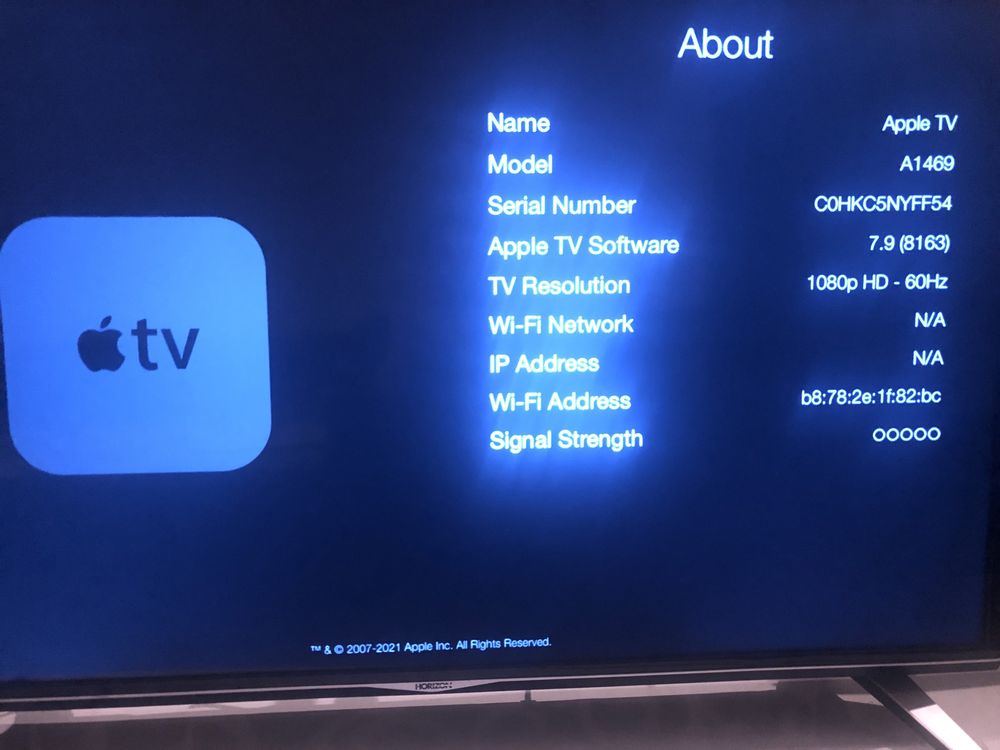 Apple TV, Model A1469 cu cablu de    alimentare+HDMI