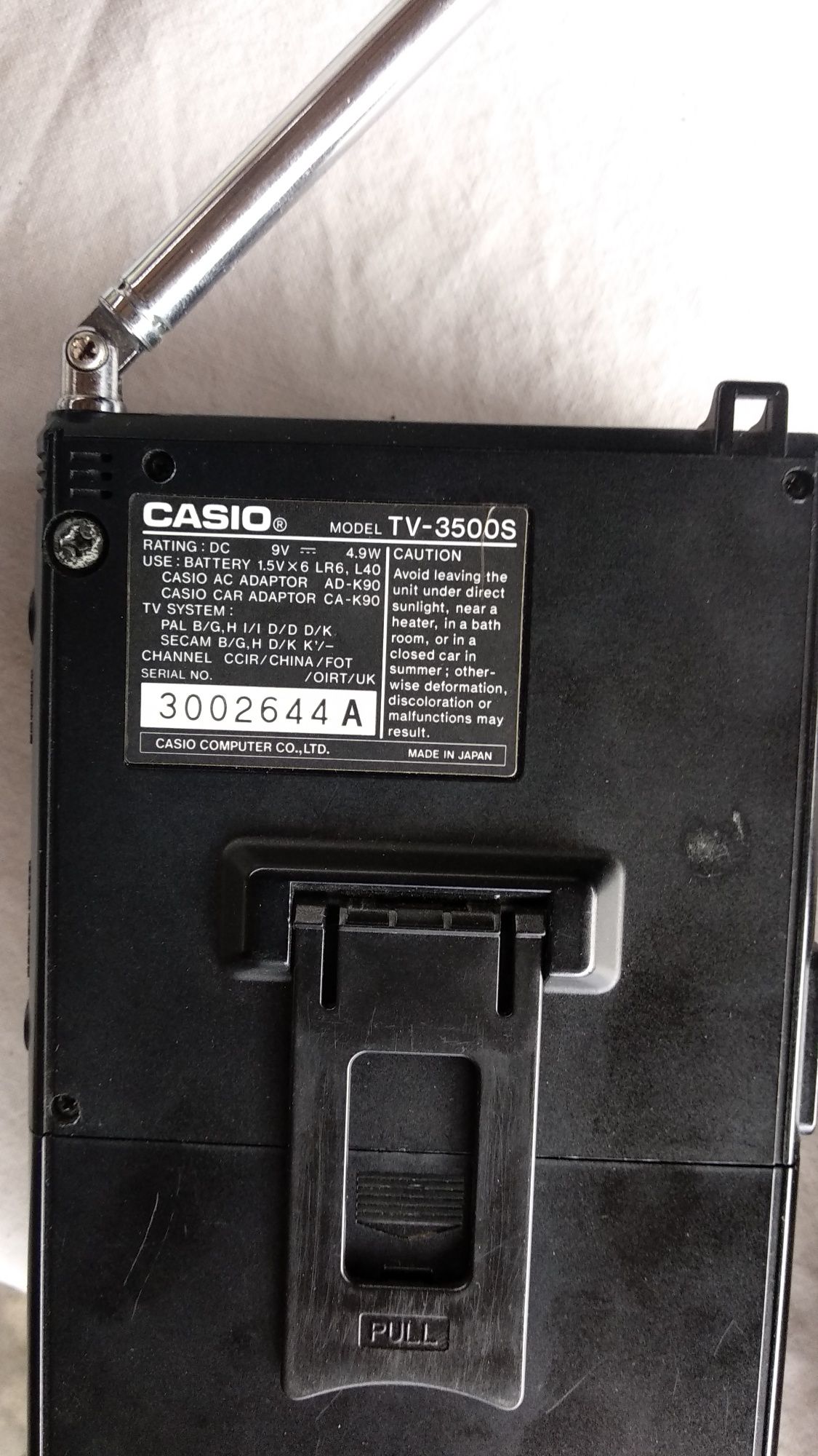 ретро портативен CASIO tv-3500S