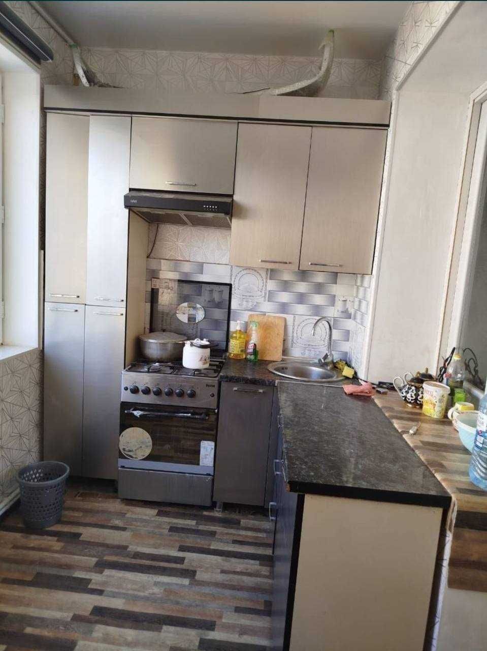 2 хоналик килинган 4 этаж янги дом, горгаз саодат