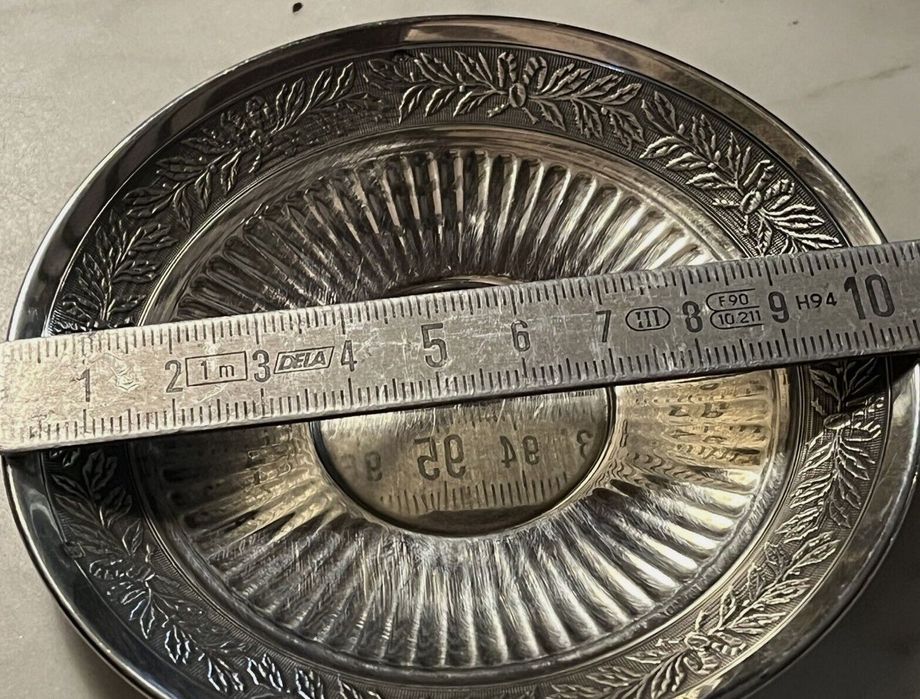 Ceașcă cafea si farfurie argint masiv Minerva 950