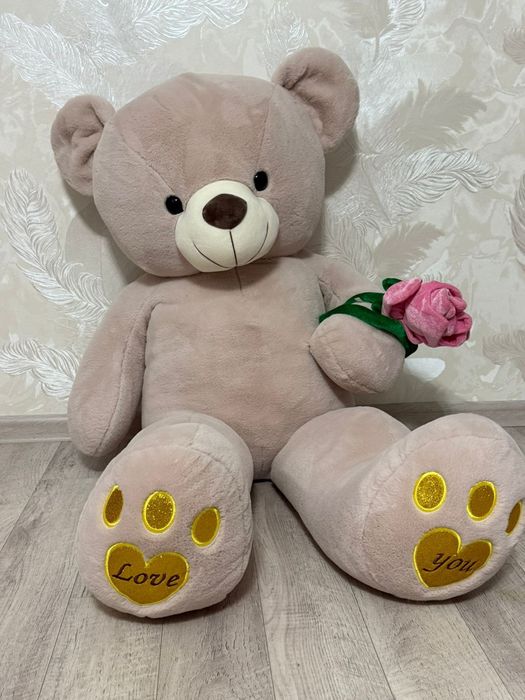 Огромный плюшевый мишка  125 см, идеальный подарок!