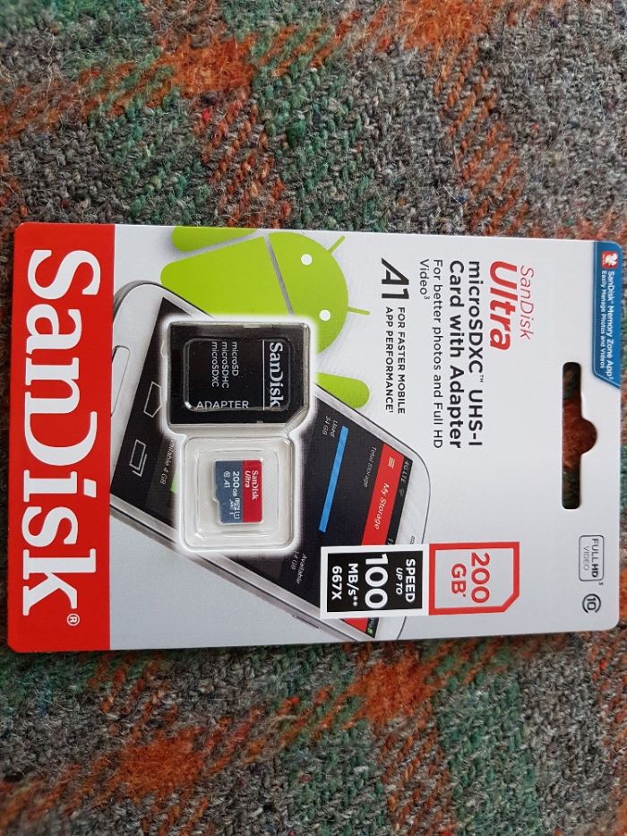 Sandisk 2OOGb,Card Microsd original 100%