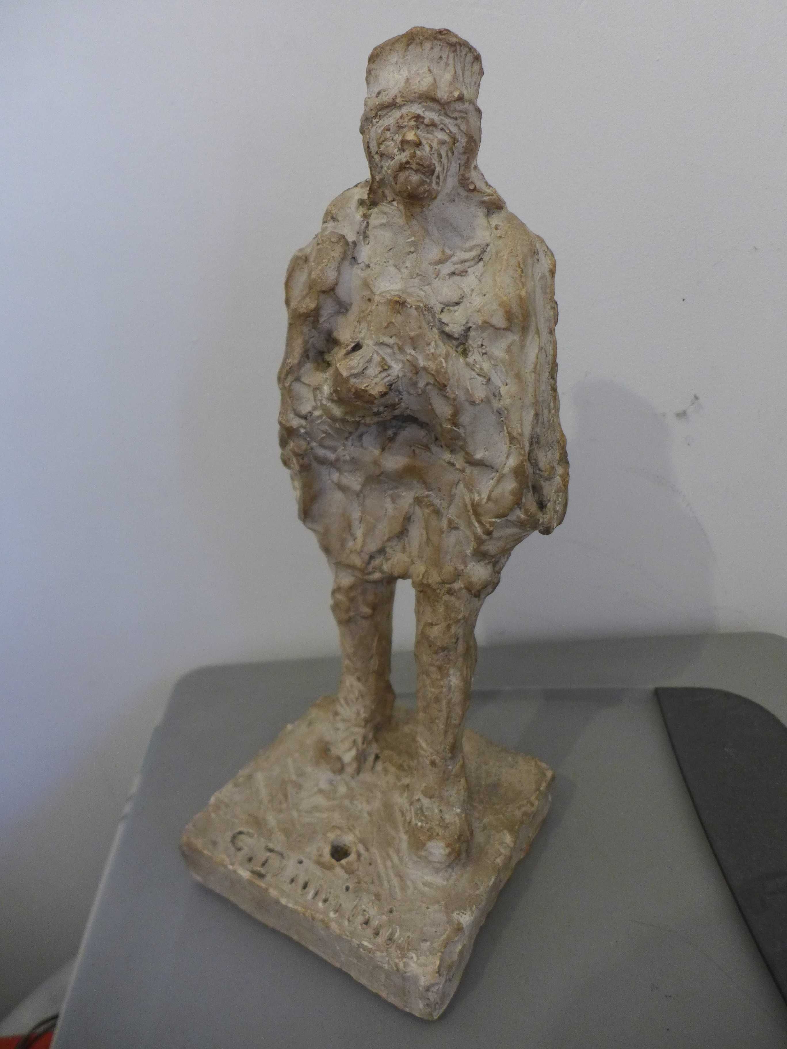 Sculptura Cioban - George Dimitriu (1879-1952) Ipsos inaltime 35cm