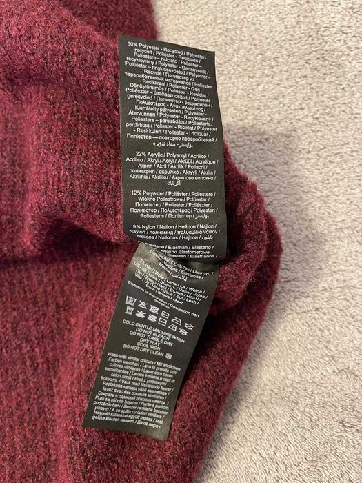 Vand pulover tip rochie, Pieces, rosu-violet, marimea M, stare f. buna
