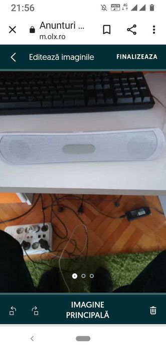 Boxă portabilă cu bluetooth model BE 13 , funcționează foarte bine