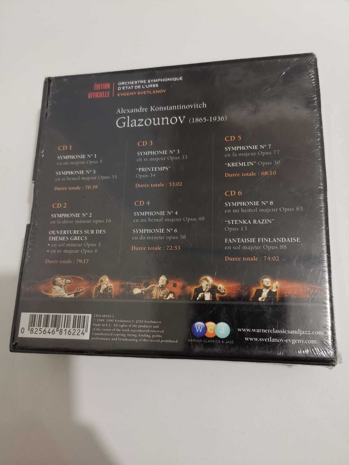 Simfonii de Evgeny Svetlanov (6CD, 2010) Alexander Glazunov Sigilat !!