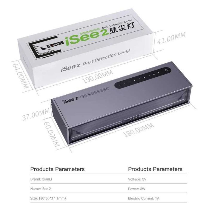 LED лампа Mega-Idea Mini iSee 2 за откриване на драскотини по дисплеи