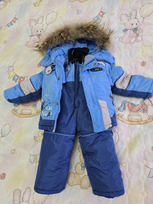 Комбинезон зима на мальчика 9-12мес