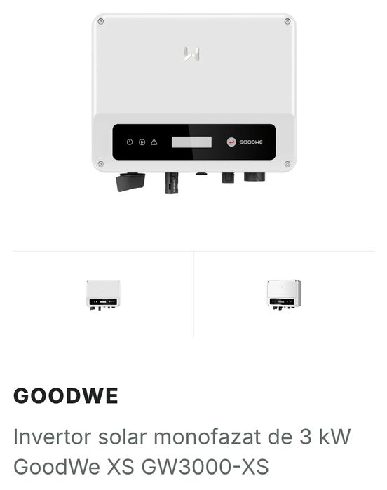Invertor solar monofazat de 3 kW GoodWe XS GW3000-XS