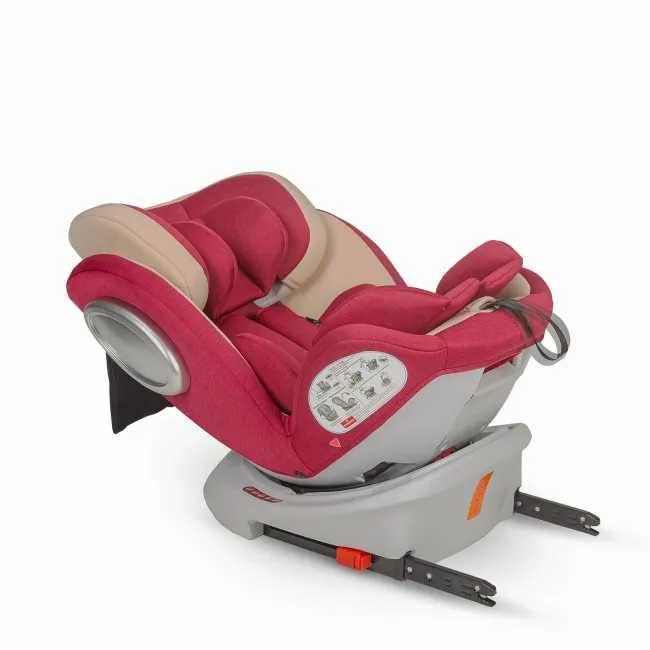 Scaun auto copii rotativ, cu Isofix Hapi Ozy, 0-36 Kg - Rosu max 36kg