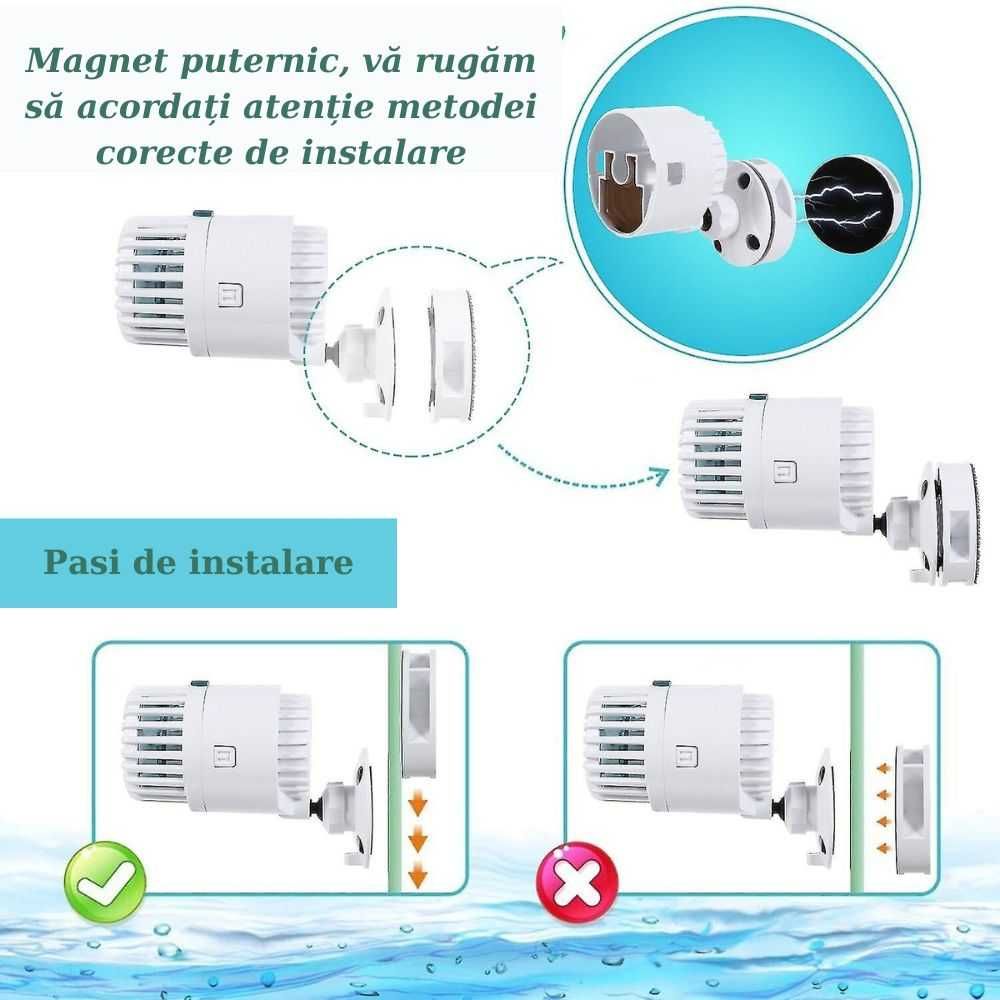 Pompa de circulatie pentru acvariu wavemaker, Alba