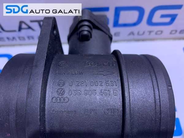 Senzor Debitmetru Aer Seat Toledo 3 1.9 TDI BKC BLS BXE BJB 2005 - 2009 Cod 038906461B 0281002531 [B3491]