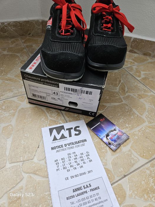 Pantofi protectie mustang 43