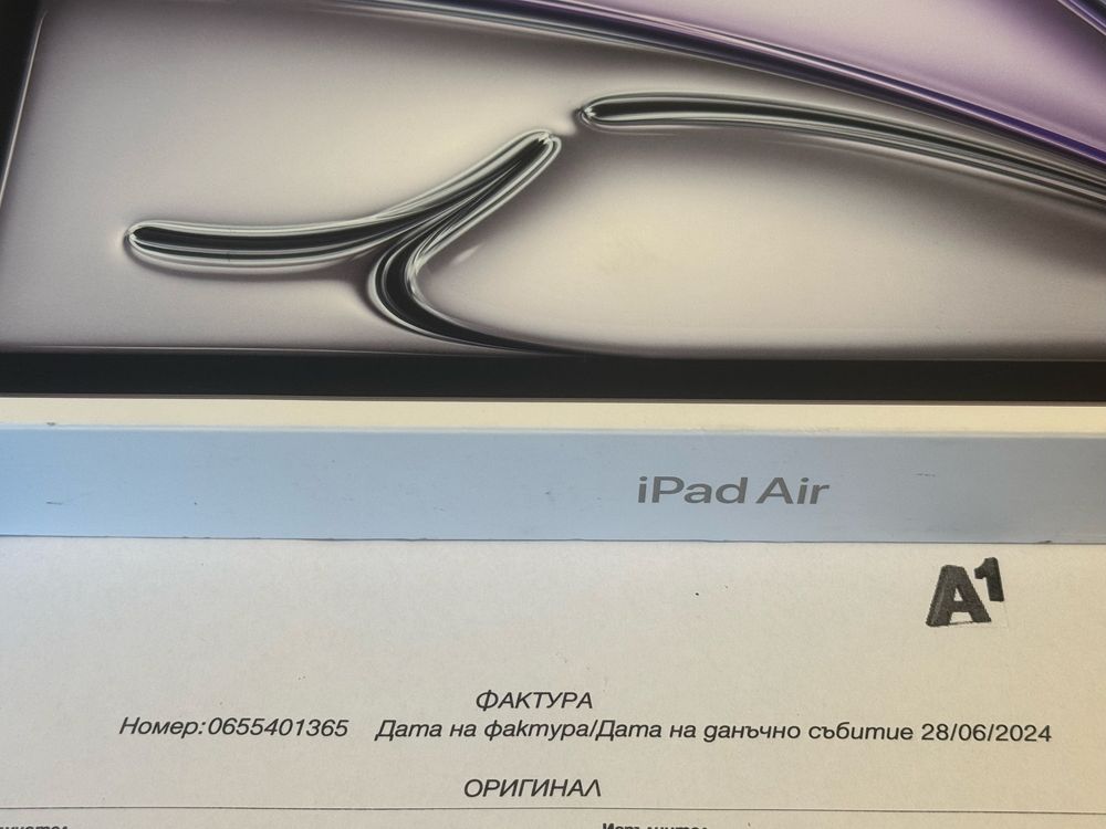 KATO HOB 256GB 13" iPad Air 13 2024 Cellular A1 Гаранция до 2026г Gray