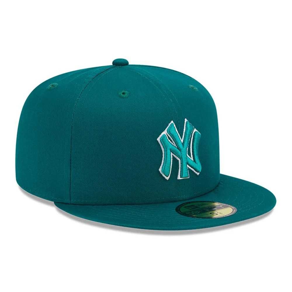 Sapca New Era 59fifty team outline new york yankees verde