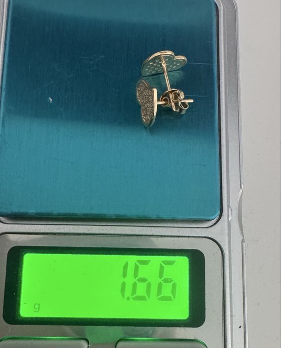 Cercei aur inimioara