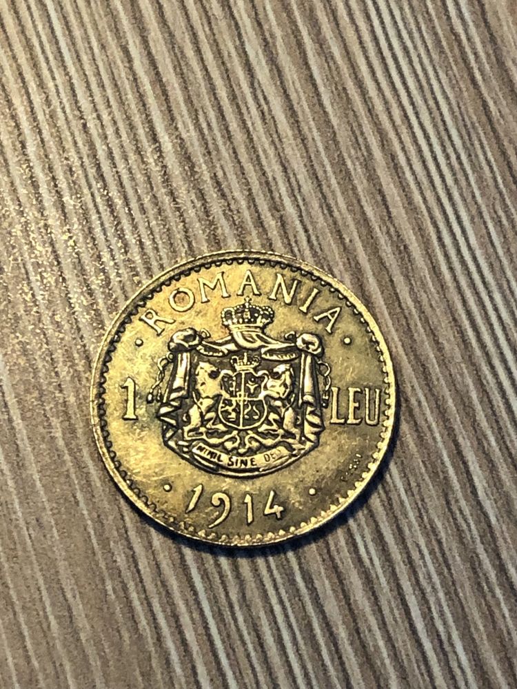 Monedă 1 Leu 1870 Carol replică