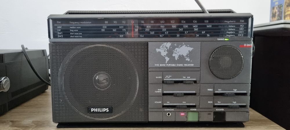 Radio world receiver Sony ICF M780SL, Philips D2615
