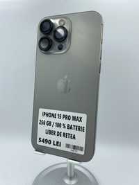 iPhone 15 Pro Max 256GB / 100% Baterie Impecabil !