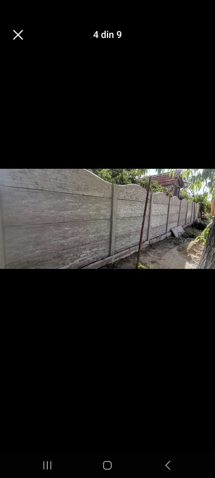 Garduri  beton prefabricate