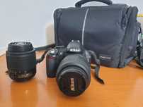 Aparat foto Nikon D3100 cu accesori