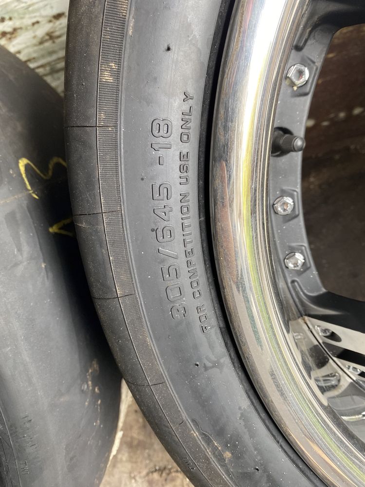 Jante 5x100 Keskin KT10 R18 9,5j ET 25 cu slickuri Pirelli