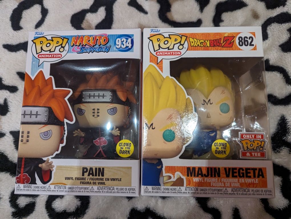 Тениски с фигурки Funko Naruto Pain Vegeta Kakashi Dragon Ball