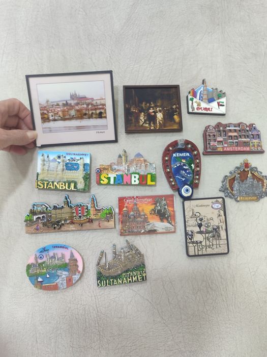 Магниты на холодильник. Страны. Новые