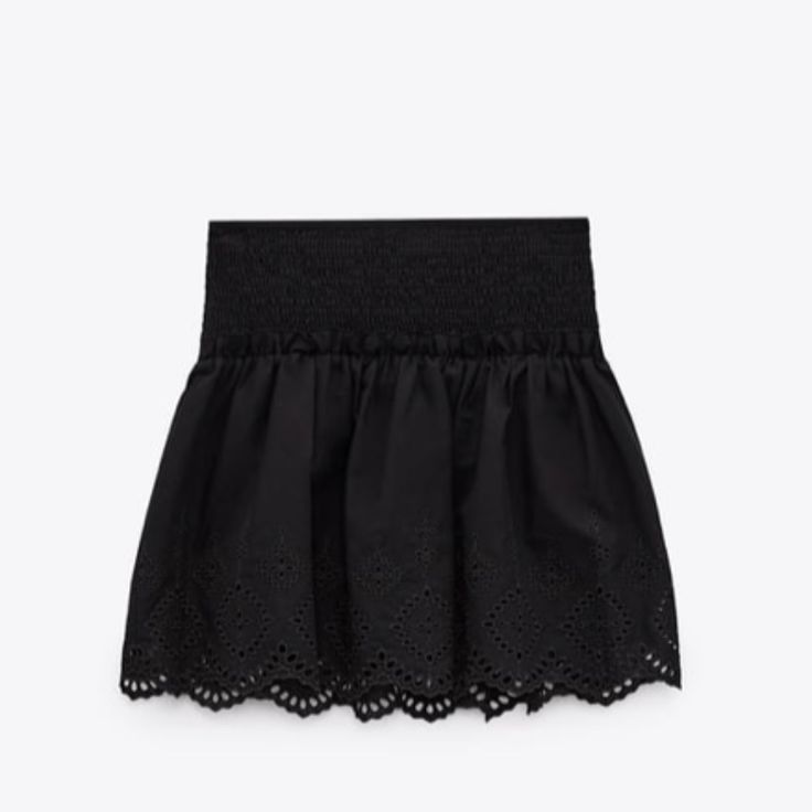 Zara пола с бродерия
