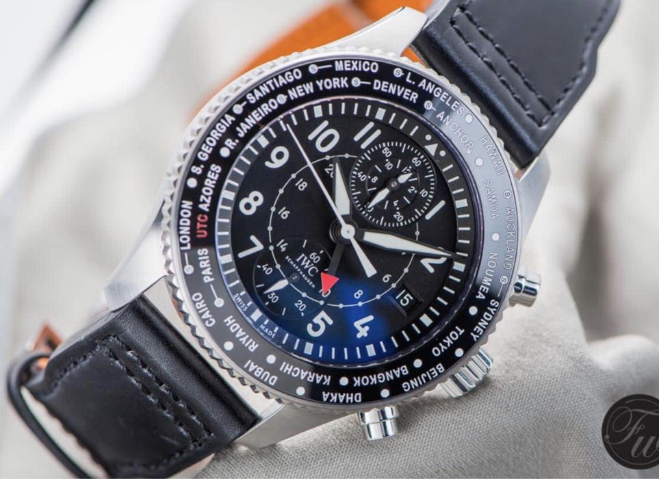 СКИДКА !!! Швейцарские часы IWC Pilot's Watch Timezoner IW395001