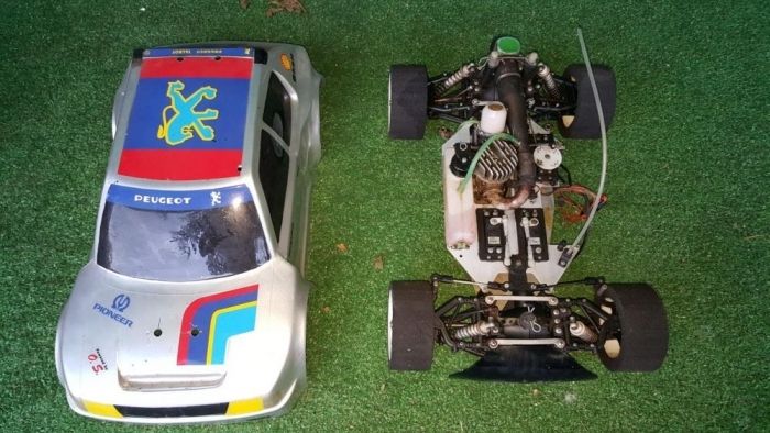 Mașinuță Automodel Graupner  rc 1/8 4x4 nitro nu benzina vintage