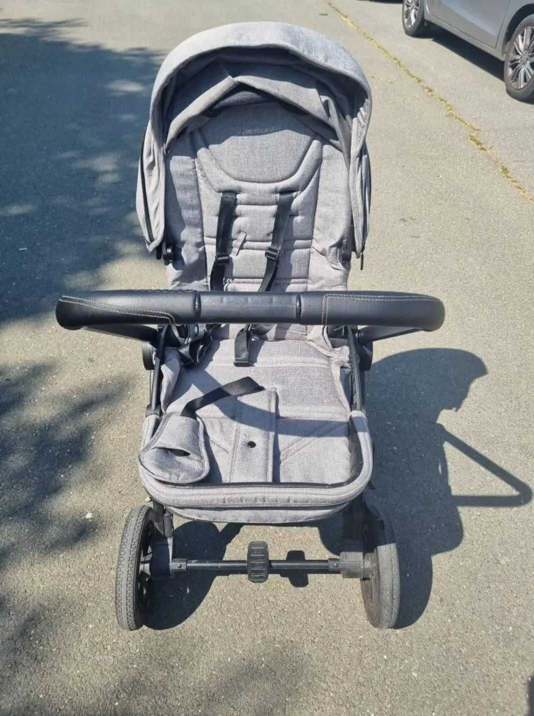 Детска количка ZOKKY NUVO GRAY комбинирана количка 2 в 1