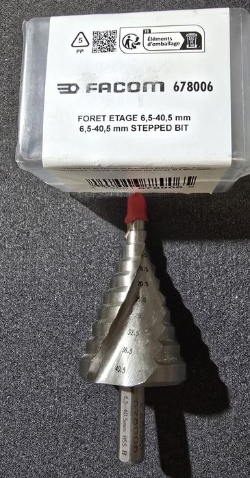 Burghiu in trepte FACOM 6,5-40 mm