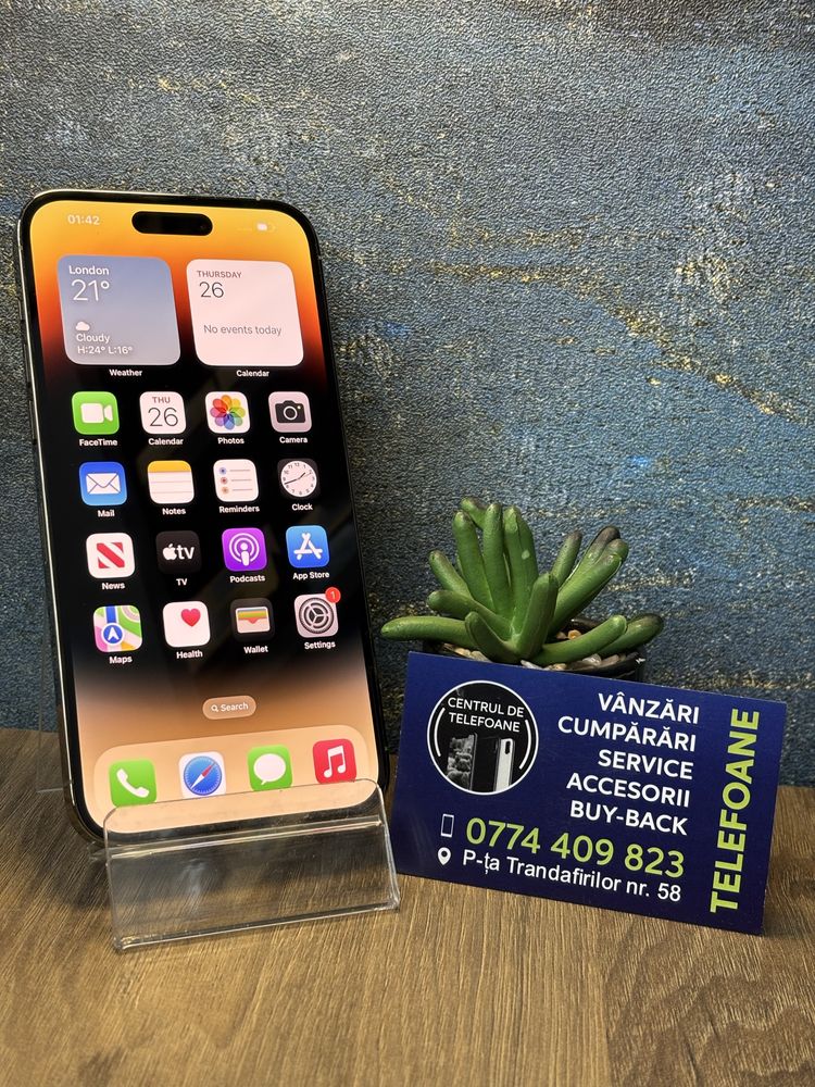 Iphone 14 Pro Max/128Gb/Garantie 2Ani Centrul de Telefoane/Rate