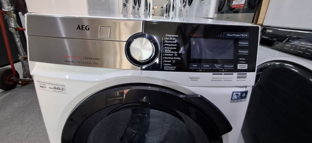 Mașina de spălat AEG 9000 cu pompa de caldura 9kg import Garanție DB57