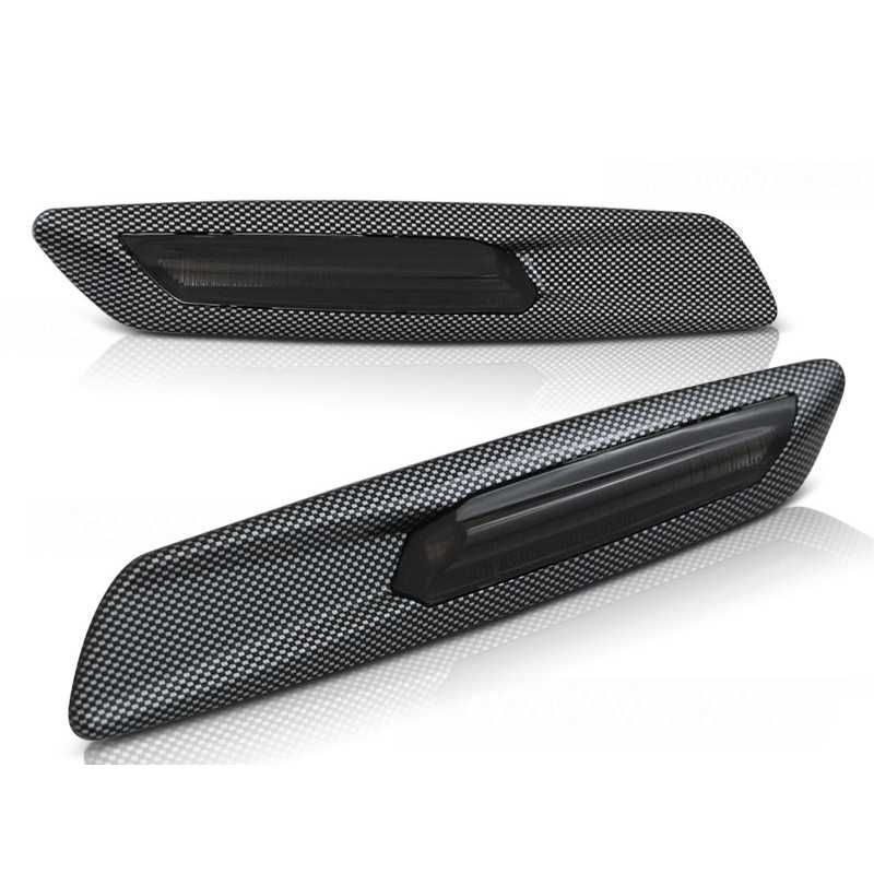 Диодни мигачи F10 за BMW E60/E61/E90/E91/E92/E93/E81/E82/E87 карбон