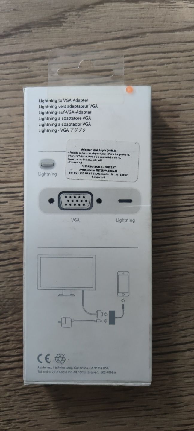 Adaptor Lightning to VGA Apple, White