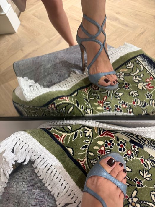 Итальянские босоножки на каблуке