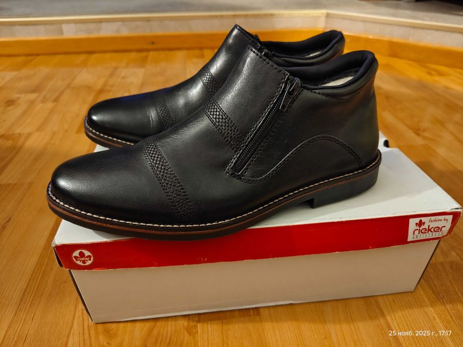 Ботинки Rieker (Германия),зима,кожа+овчина,оригинал,новые,р-р 43 и 44