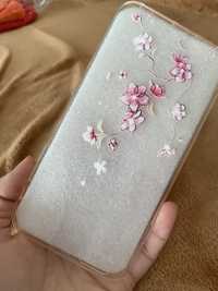 Husa Transparentă model floral iPhone 6s Plus noua