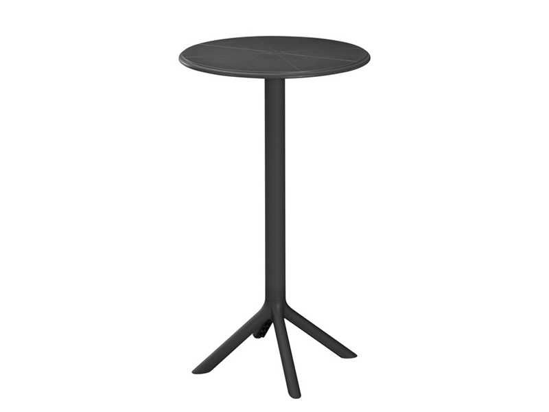 Бар маса,ROUND TERRIN,Черен,Зелен,Сив,Бял,Капучино,Пластмаса,61х107см.