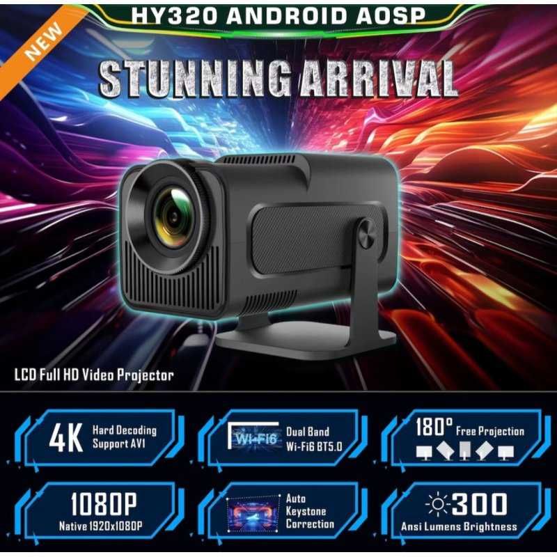 LED Видео проектор MAGCUBIC HY320 Android 11 390ANSI 1080P кино